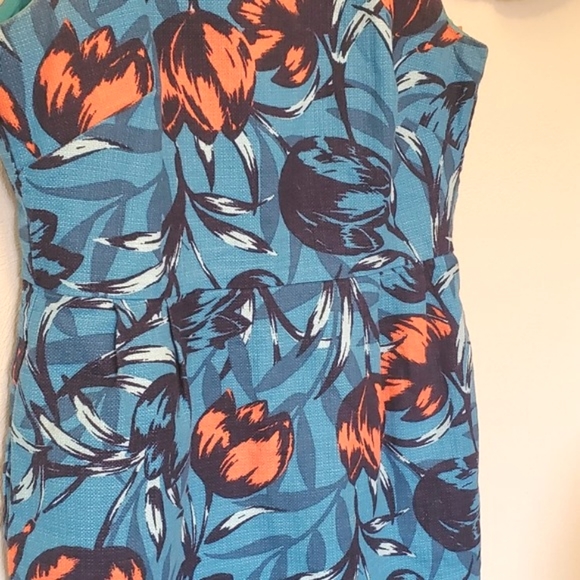 JCrew Floral Spring Summer Sleeveless Dress with Pockets / Back Zip / Size 6 - Picture 6 of 6
